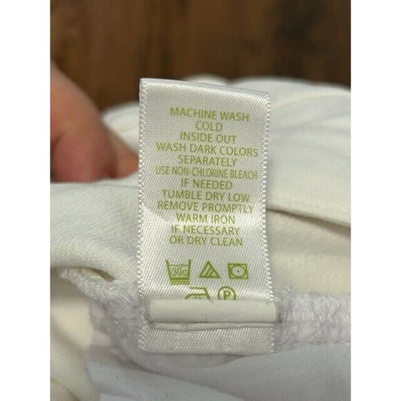 Lilly Pulitzer Main Line Straight Leg Jeans Mid Rise Pockets Denim White Size 4 - Picture 11 of 15